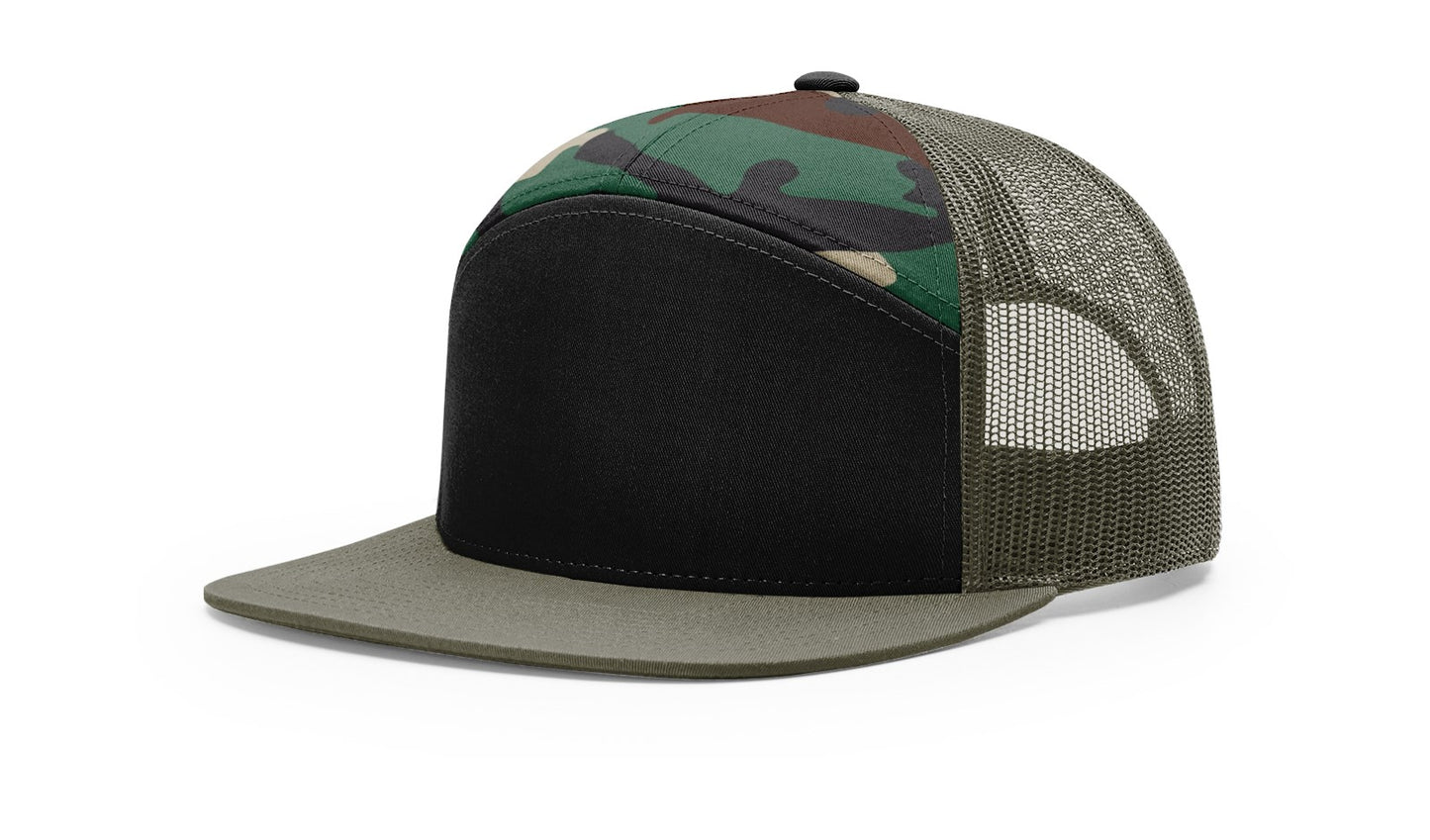 Custom Richardson 168 7 Panel SnapBack with Leatherette Patch