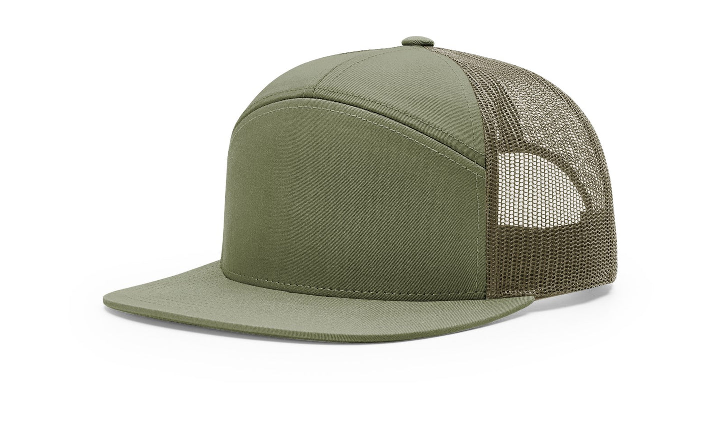 Custom Richardson 168 7 Panel SnapBack with Leatherette Patch