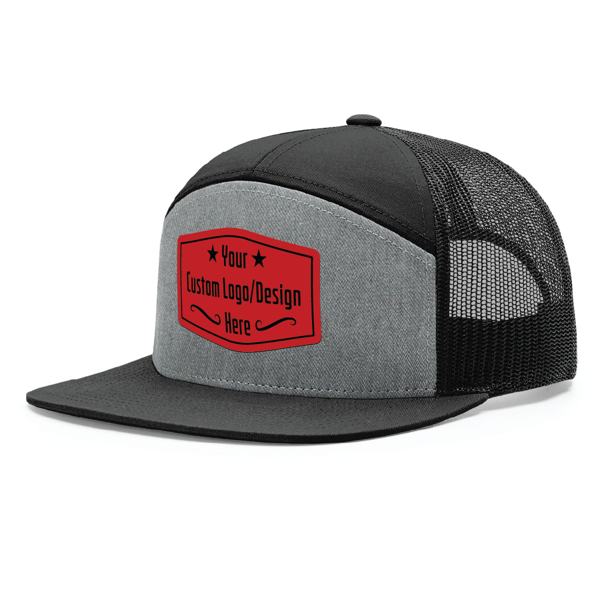 Custom Richardson 168 7 Panel SnapBack with Leatherette Patch