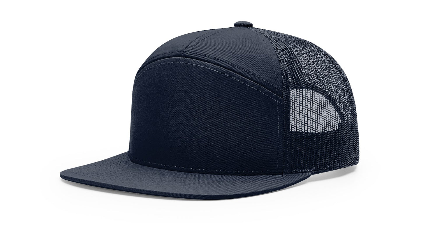 Custom Richardson 168 7 Panel SnapBack with Leatherette Patch