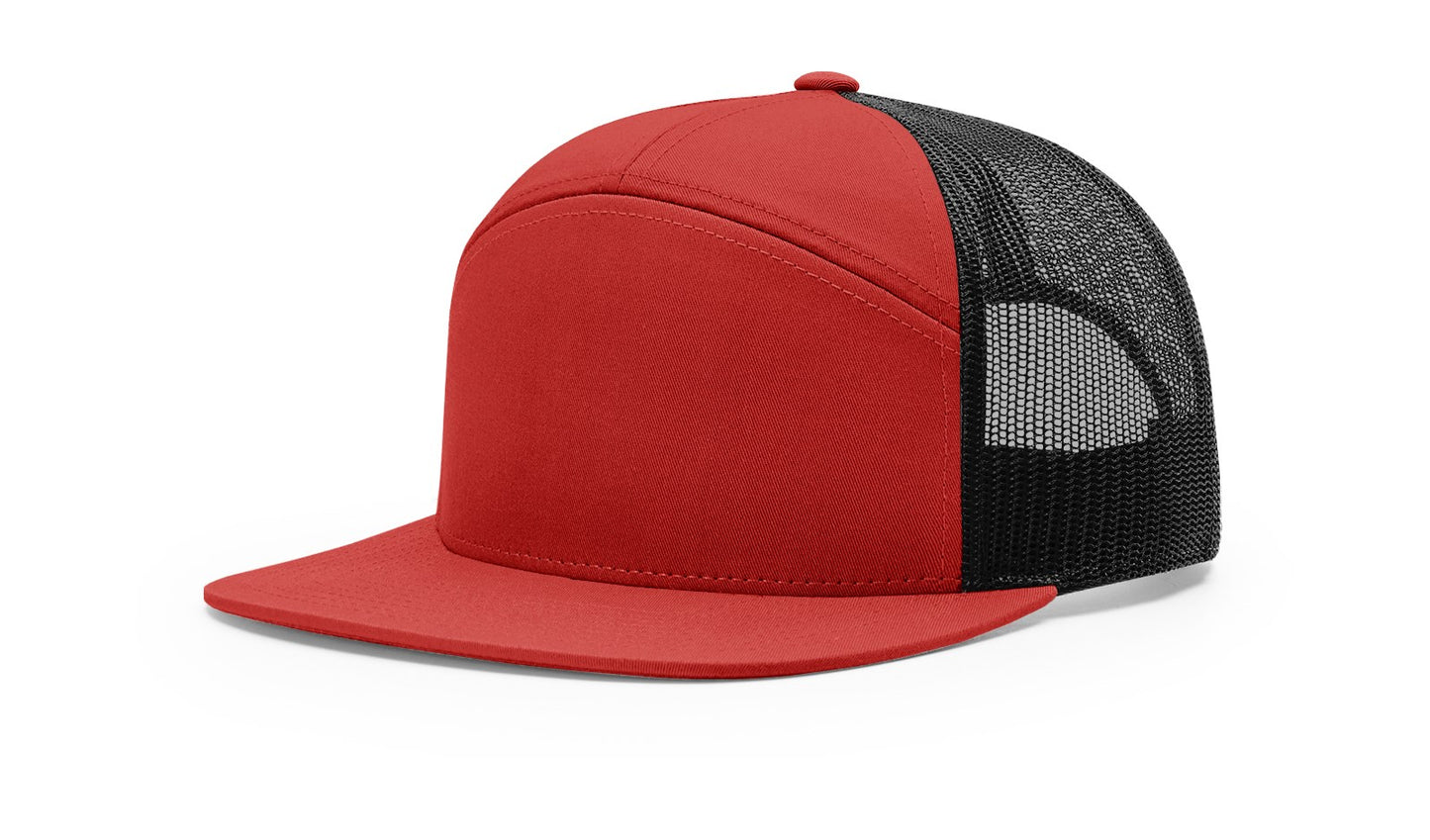 Custom Richardson 168 7 Panel SnapBack with Leatherette Patch