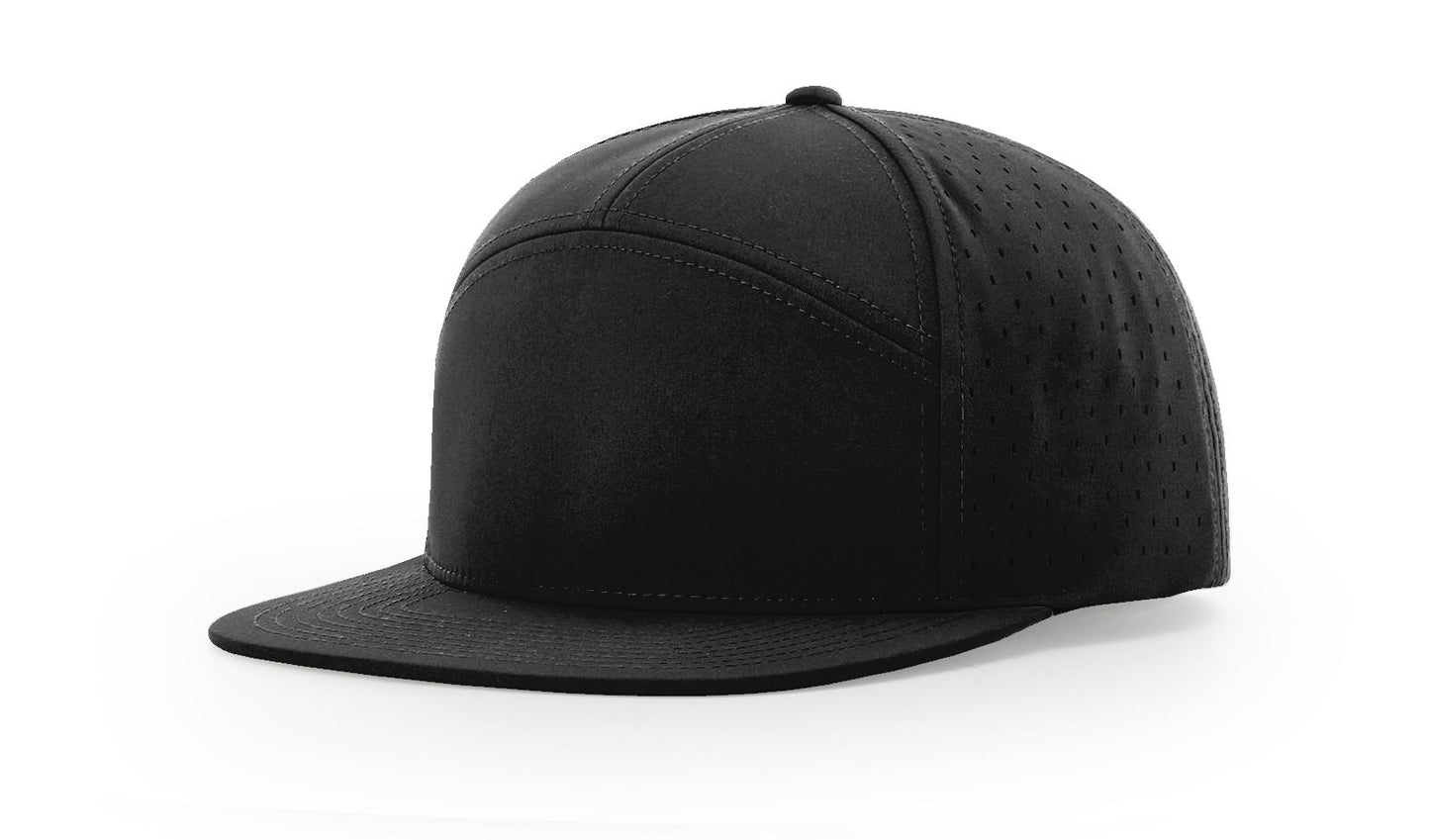 Custom Richardson 169 water resistant 7 Panel SnapBack with Leatherette Patch