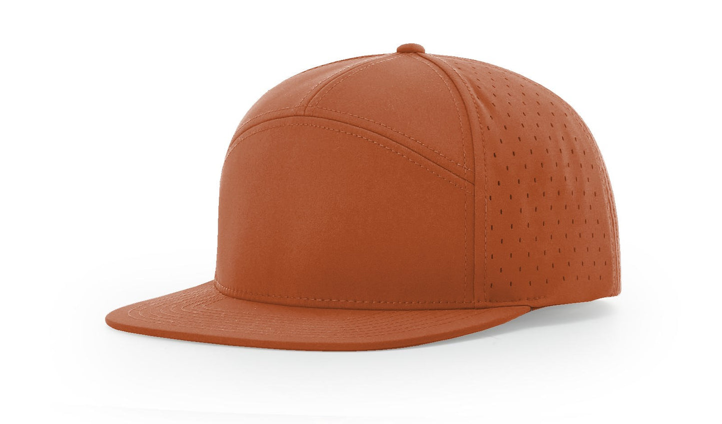 Custom Richardson 169 water resistant 7 Panel SnapBack with Leatherette Patch
