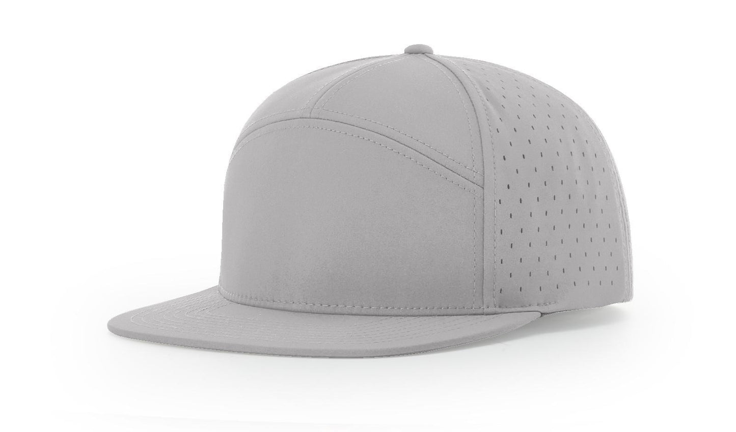Custom Richardson 169 water resistant 7 Panel SnapBack with Leatherette Patch