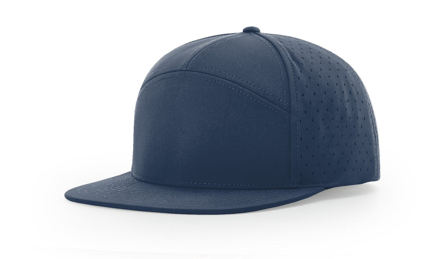 Custom Richardson 169 water resistant 7 Panel SnapBack with Leatherette Patch
