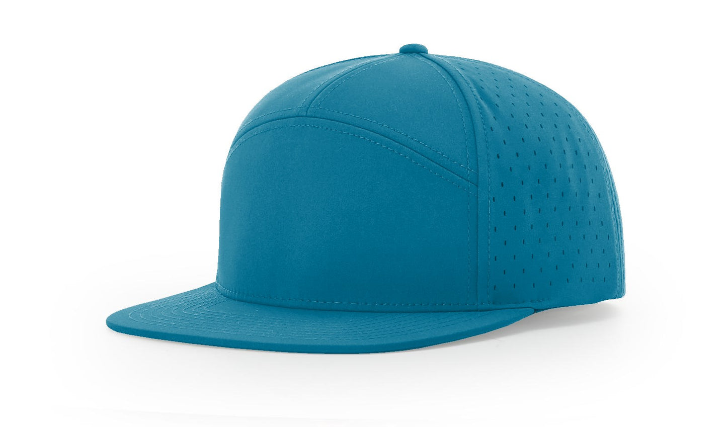 Custom Richardson 169 water resistant 7 Panel SnapBack with Leatherette Patch