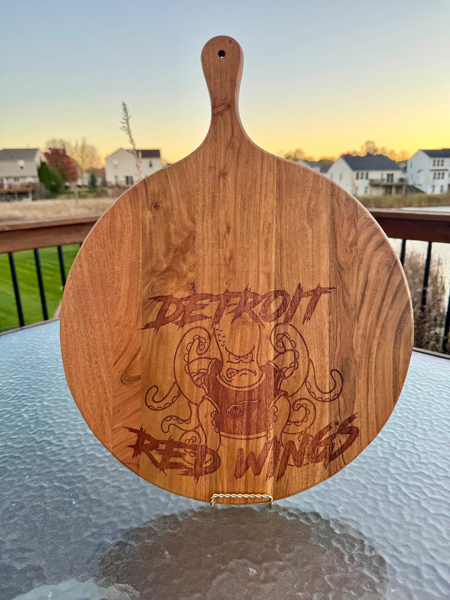 Sports Team Circle Charcuterie Board