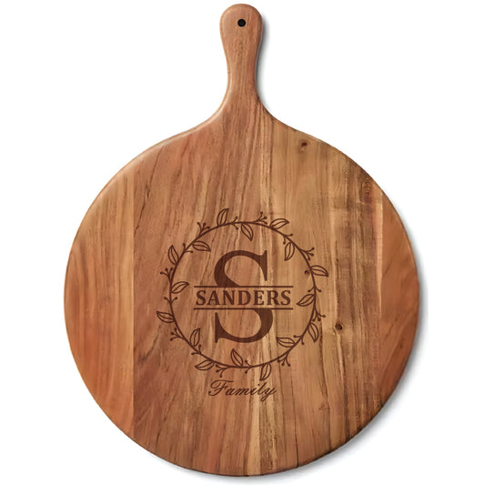 Custom Circle Charcuterie Board