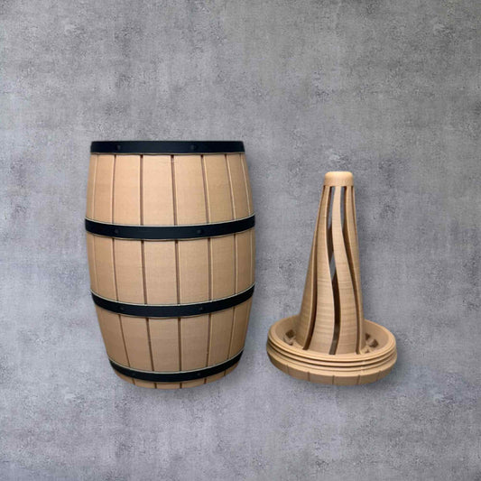 Bourbon Barrel Glencairn Travel Container with Tower Dryer Lid