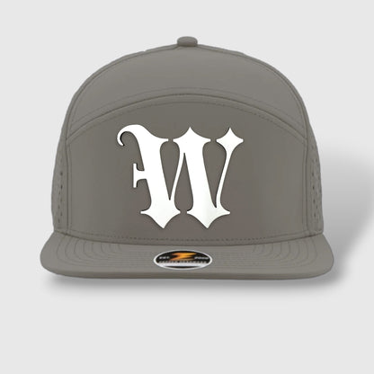 WOW Zapped Headwear Brand 7 Panel Flat Bill W
