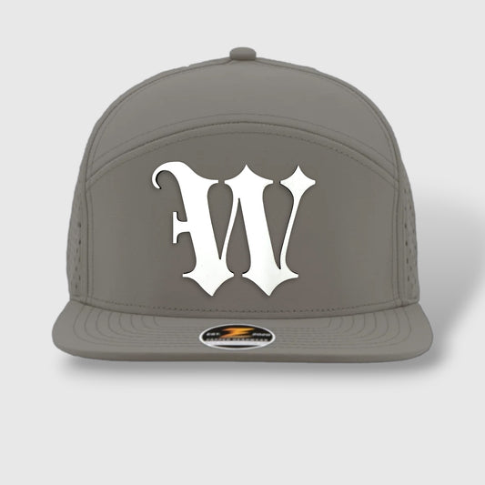 WOW Zapped Headwear Brand 7 Panel Flat Bill W