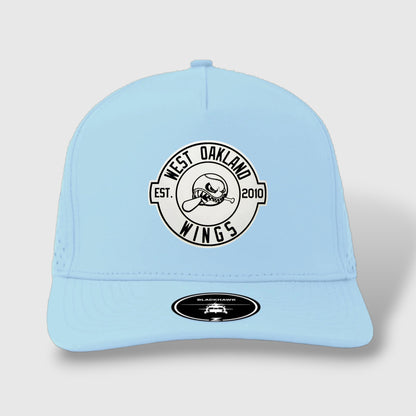 WOW Zapped Headwear Brand 5 Panel Curve Bill WOW Emblem