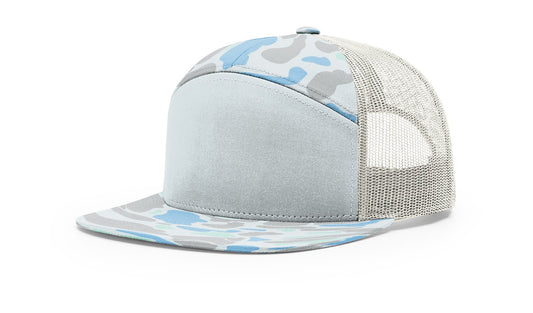 Custom Richardson 168 Camo 7 Panel SnapBack with Leatherette Patch
