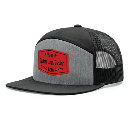 Custom Richardson 168 7 Panel SnapBack with Leatherette Patch