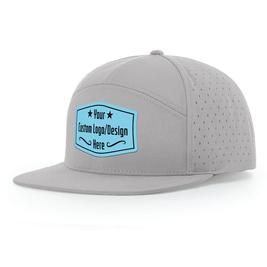 Custom Richardson 169 water resistant 7 Panel SnapBack with Leatherette Patch