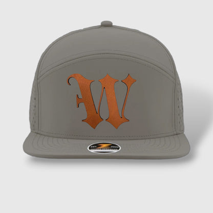WOW Zapped Headwear Brand 7 Panel Flat Bill W
