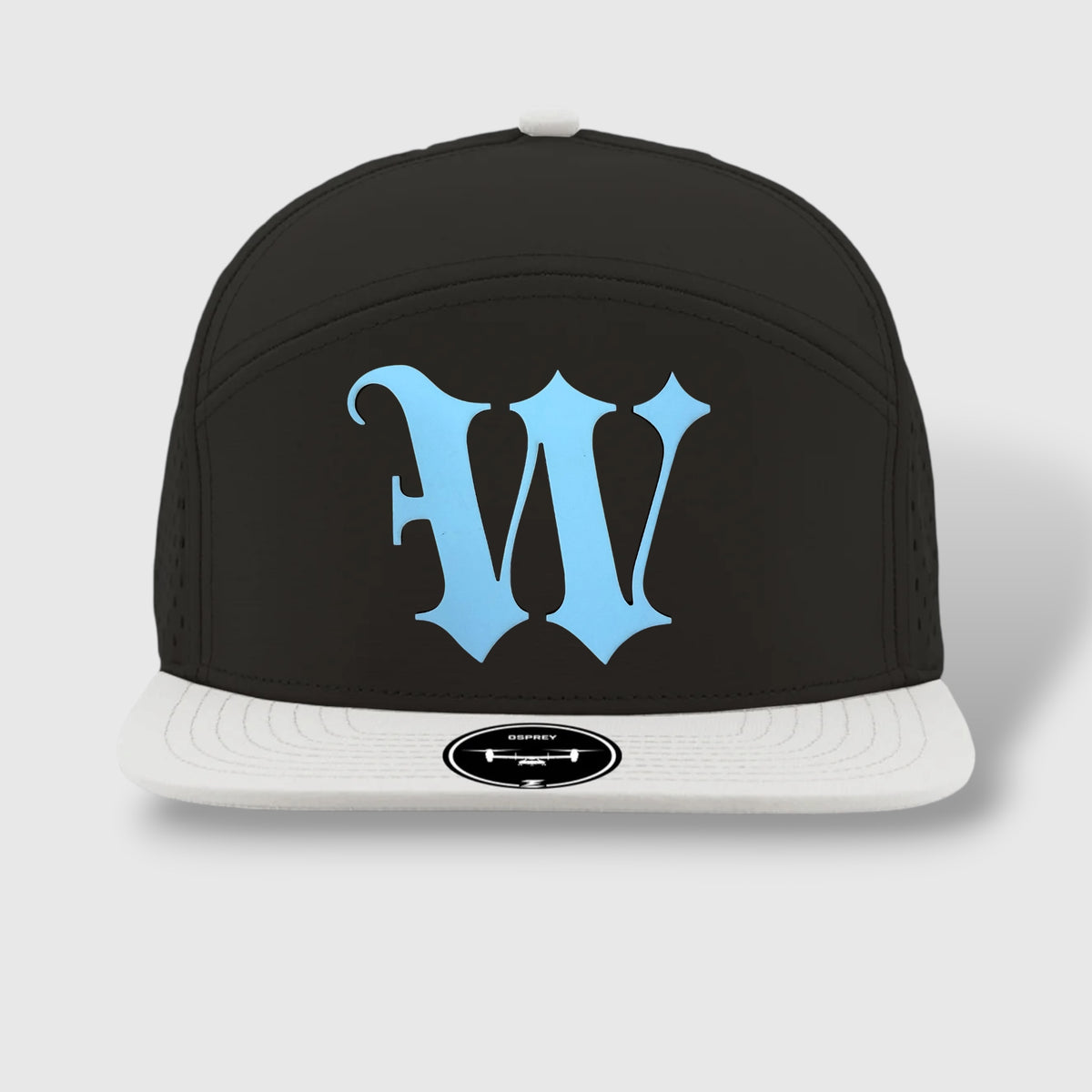 WOW Zapped Headwear Brand 7 Panel Flat Bill W