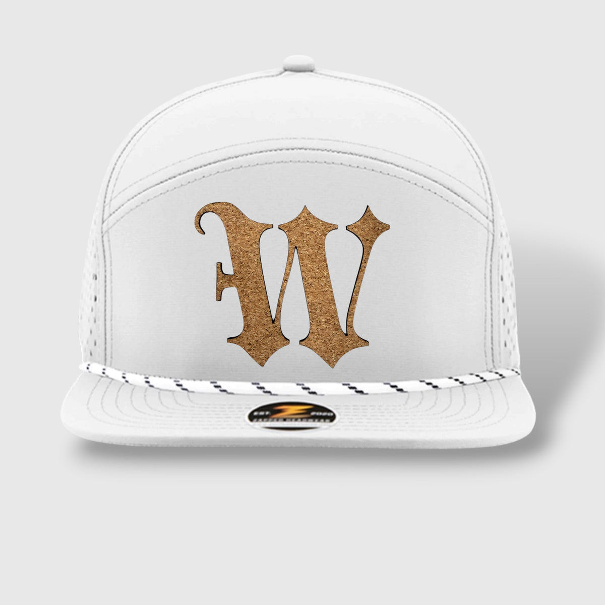 WOW Zapped Headwear Brand 7 Panel Flat Bill W