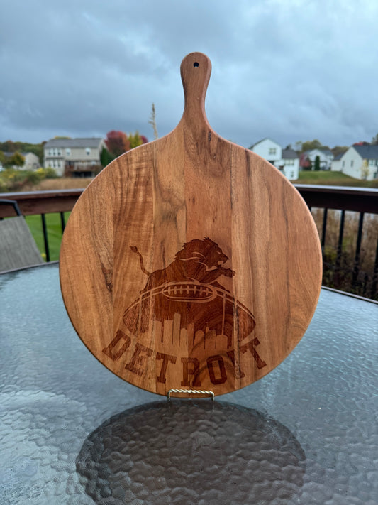 Sports Team Circle Charcuterie Board