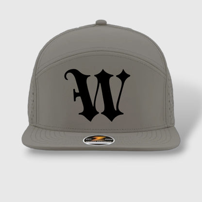 WOW Zapped Headwear Brand 7 Panel Flat Bill W