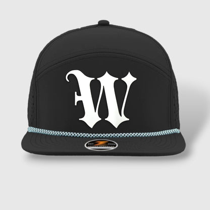 WOW Zapped Headwear Brand 7 Panel Flat Bill W
