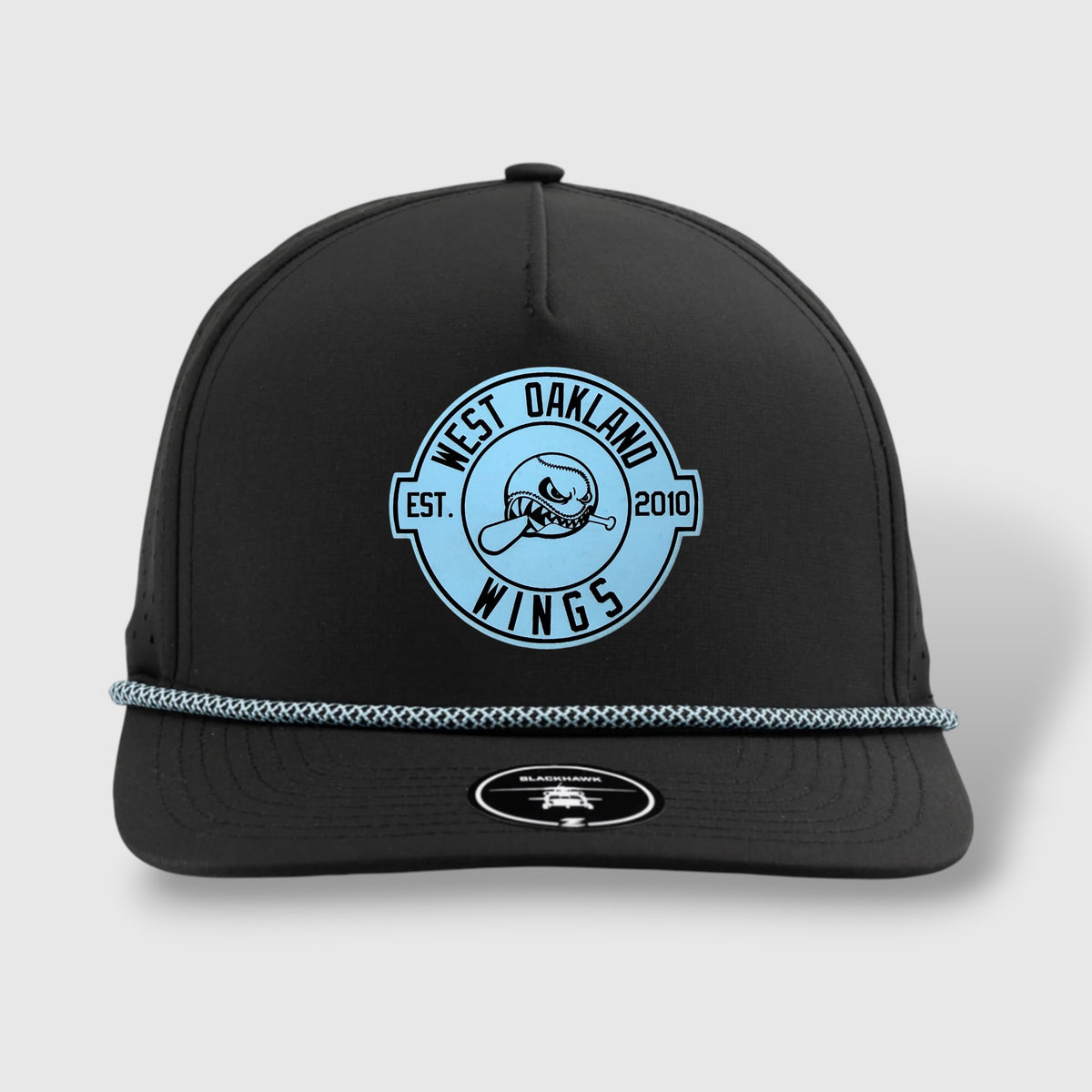 WOW Zapped Headwear Brand 5 Panel Curve Bill WOW Emblem