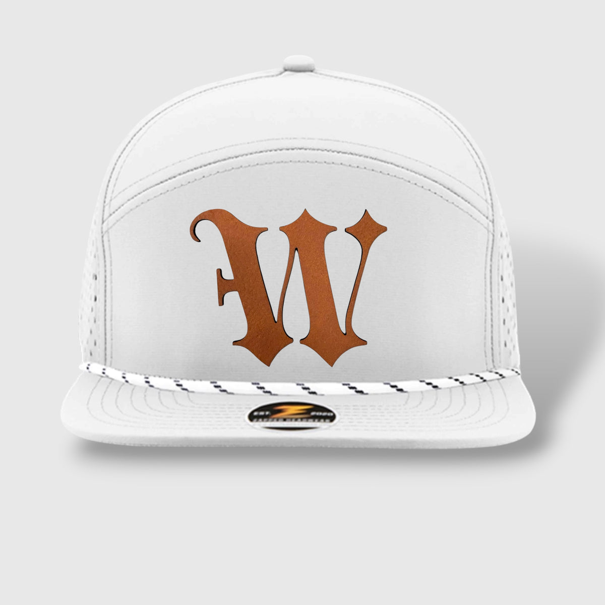 WOW Zapped Headwear Brand 7 Panel Flat Bill W