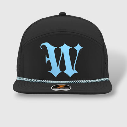 WOW Zapped Headwear Brand 7 Panel Flat Bill W