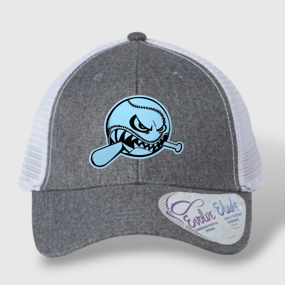 WOW Women's Modern Trucker Cap - CHARLIE Baseball Logo