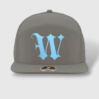 WOW Zapped Headwear Brand 7 Panel Flat Bill W