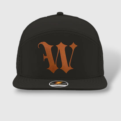 WOW Zapped Headwear Brand 7 Panel Flat Bill W