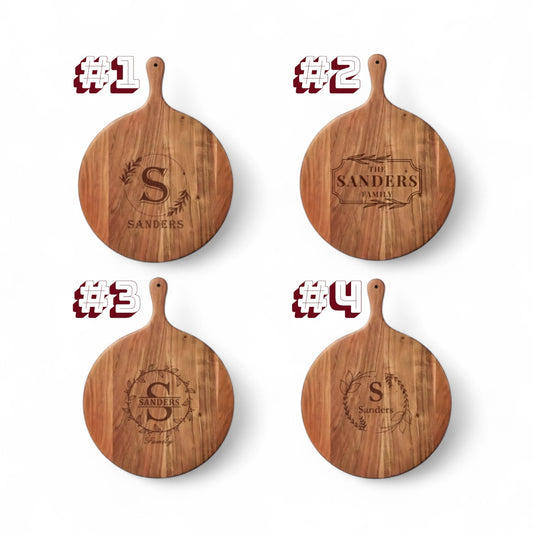 Custom Circle Charcuterie Board