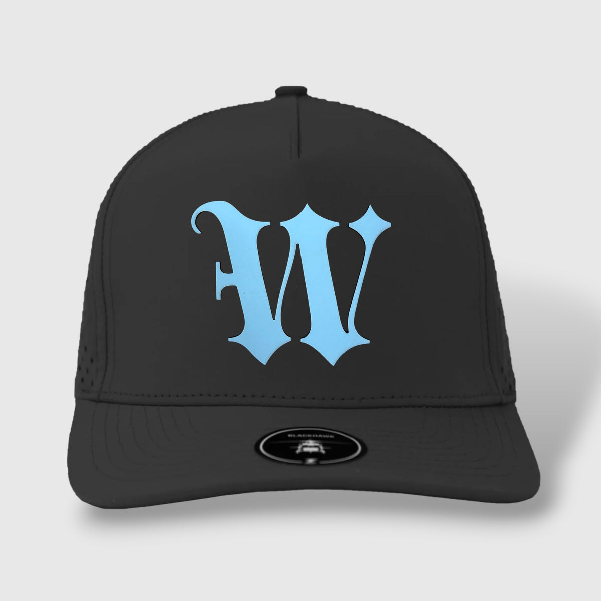 WOW Zapped Headwear Brand 5 Panel Curve Bill W