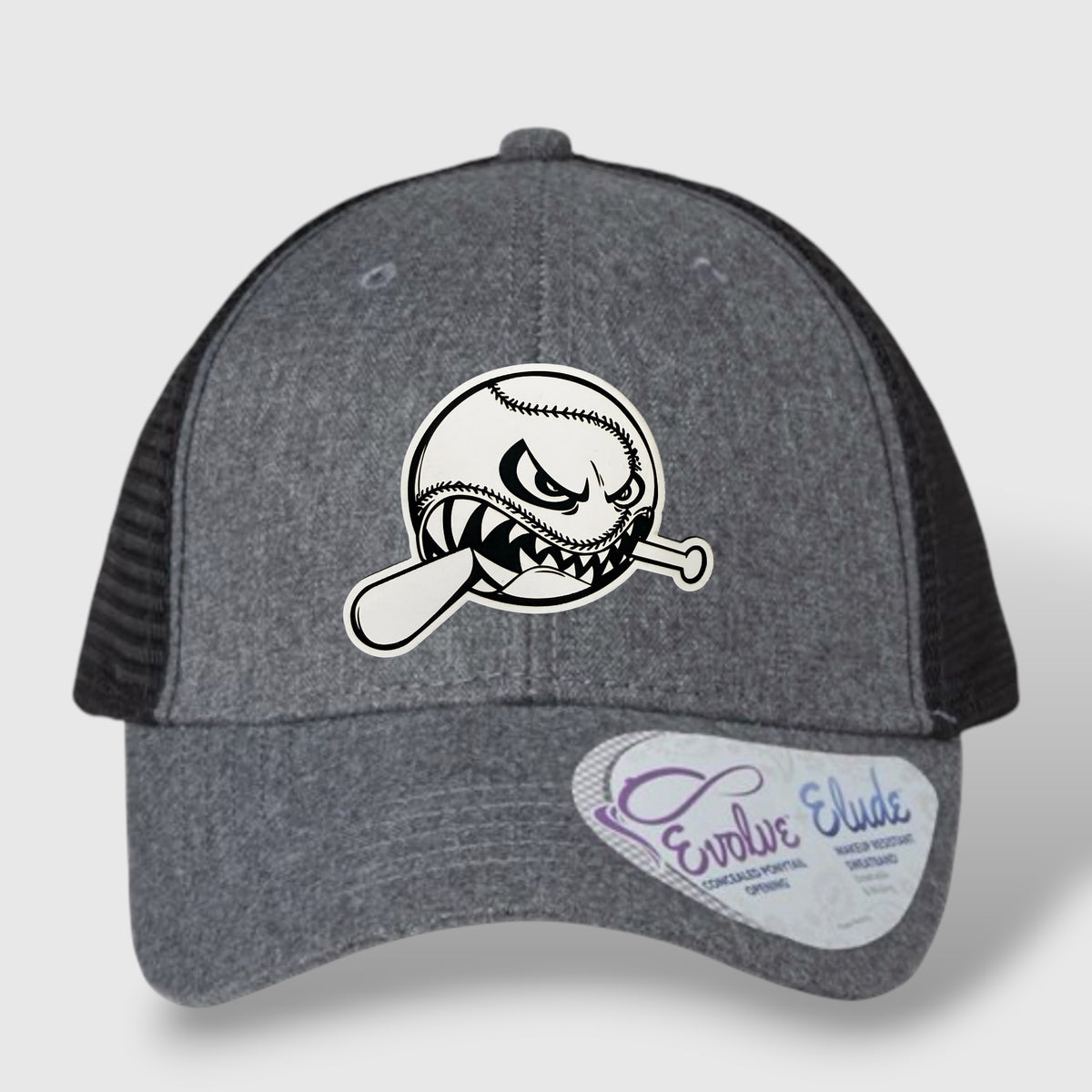 WOW Women's Modern Trucker Cap - CHARLIE Baseball Logo