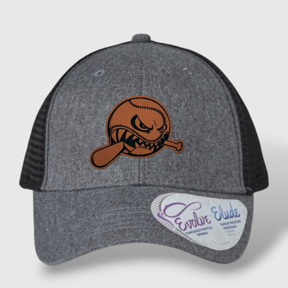 WOW Women's Modern Trucker Cap - CHARLIE Baseball Logo