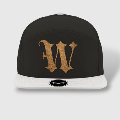 WOW Zapped Headwear Brand 7 Panel Flat Bill W