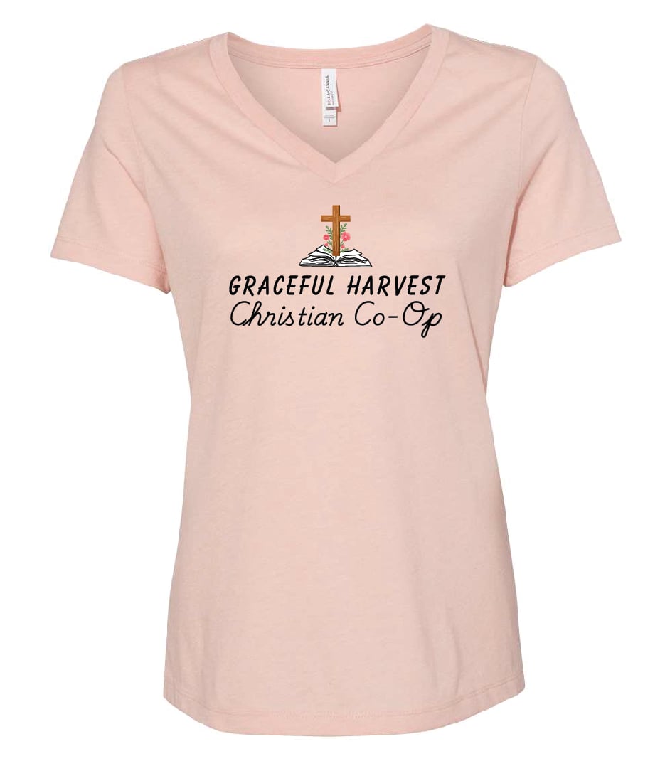 Graceful Harvest Womens Relaxed Vneck