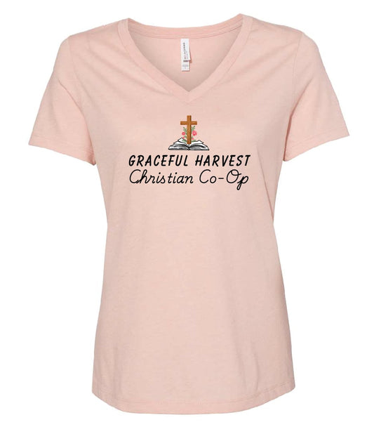 Graceful Harvest Womens Relaxed Vneck
