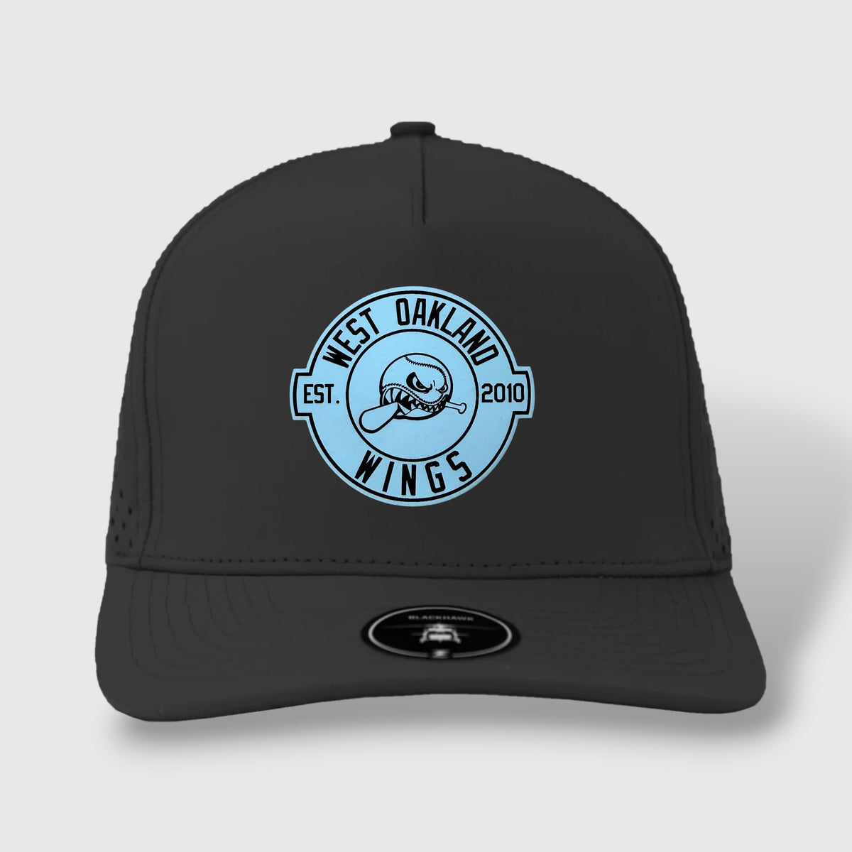 WOW Zapped Headwear Brand 5 Panel Curve Bill WOW Emblem