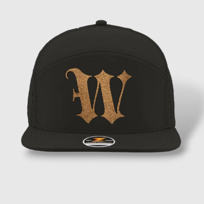 WOW Zapped Headwear Brand 7 Panel Flat Bill W