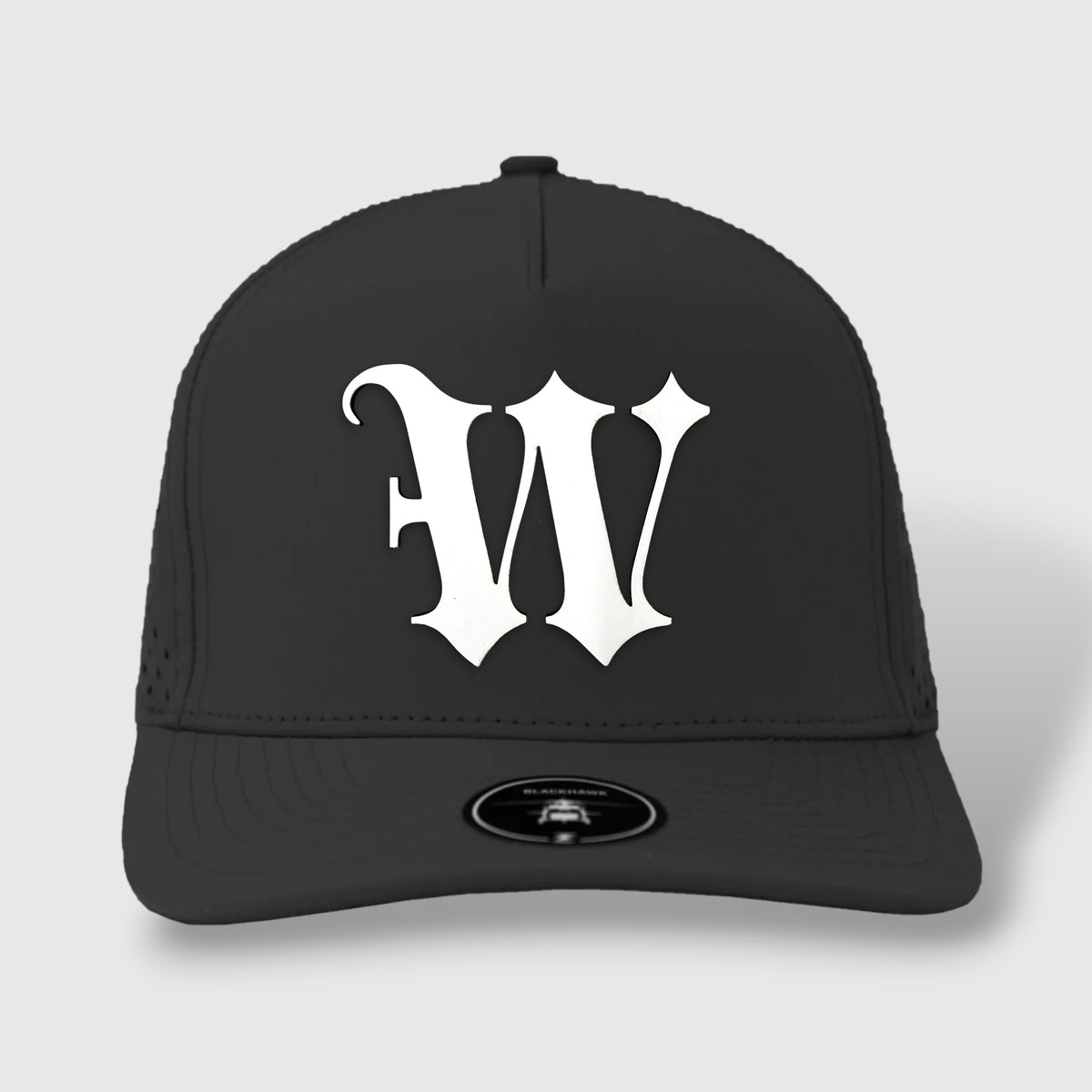 WOW Zapped Headwear Brand 5 Panel Curve Bill W