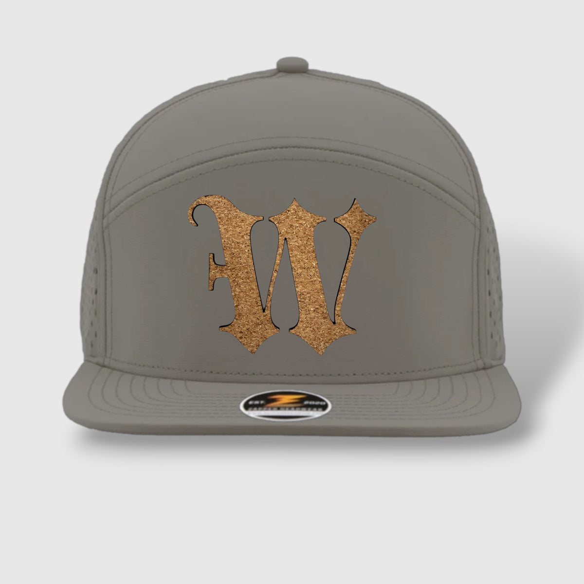 WOW Zapped Headwear Brand 7 Panel Flat Bill W