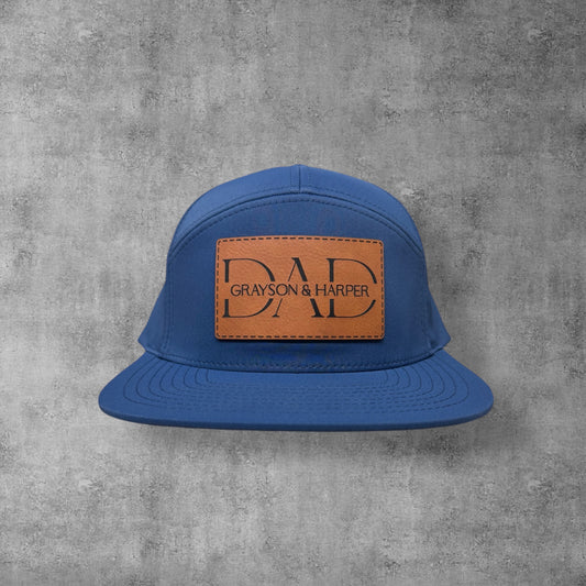Dad and Kids Name Patch Hat