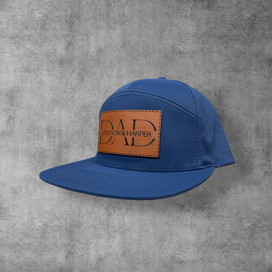 Dad and Kids Name Patch Hat