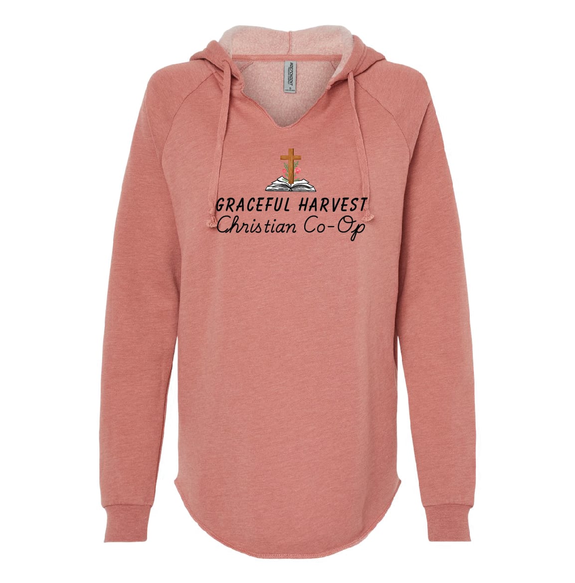 Graceful Harvest Womens Vneck Hoodie