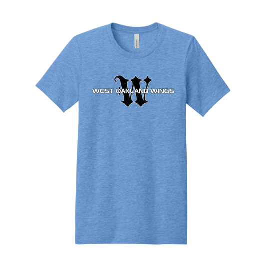 WOW Adult Tshirt Heather Carolina Blue